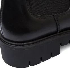 New Stivaletti da donna neri in pelle Donna Stivaletti Donna