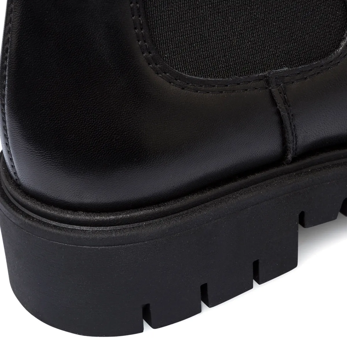 New Stivaletti da donna neri in pelle Donna Stivaletti Donna