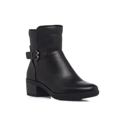 Sale Stivaletti da donna neri con fibbia decorativa Donna Scarpe Comfort|Stivaletti Donna