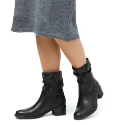 Sale Stivaletti da donna neri con dettaglio in metallo Donna Stivaletti Donna