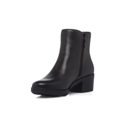 Best Stivaletti da donna neri con borchie laterali e chiusura zip Donna Scarpe Comfort|Stivaletti Donna