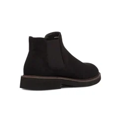 Outlet Stivaletti da uomo neri effetto scamosciato Uomo Polacchine Uomo|Stivaletti Uomo