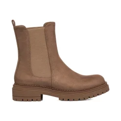 Hot Stivaletti effetto scamosciato taupe da Donna Donna Stivaletti Donna