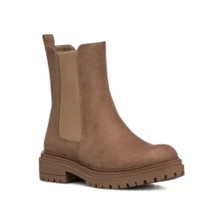 Hot Stivaletti effetto scamosciato taupe da Donna Donna Stivaletti Donna