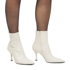 New Stivaletti eleganti bianco off-white con tacco 8,5 cm da donna Donna Scarpe Eleganti|Scarpe Cerimonia Donna