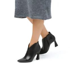 New Stivaletti eleganti con tacco campana 9 cm neri da donna Donna Scarpe Eleganti|Scarpe Cerimonia Donna