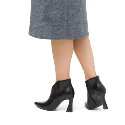 New Stivaletti eleganti con tacco campana 9 cm neri da donna Donna Scarpe Eleganti|Scarpe Cerimonia Donna