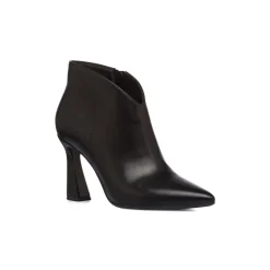 New Stivaletti eleganti con tacco campana 9 cm neri da donna Donna Scarpe Eleganti|Scarpe Cerimonia Donna