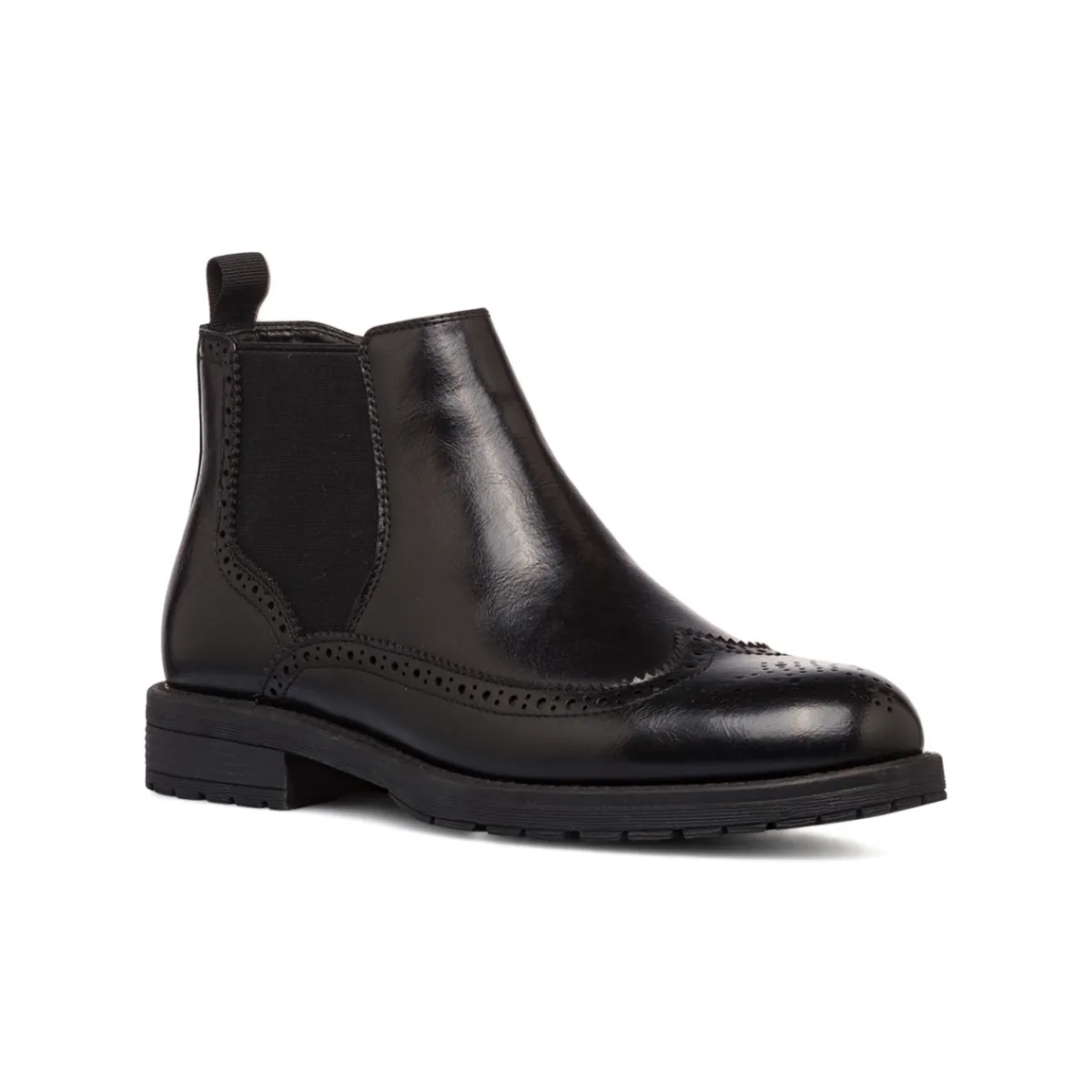 Hot Stivaletti eleganti da uomo neri con dettagli brogue Uomo Scarpe Eleganti Uomo|Scarpe Cerimonia Uomo