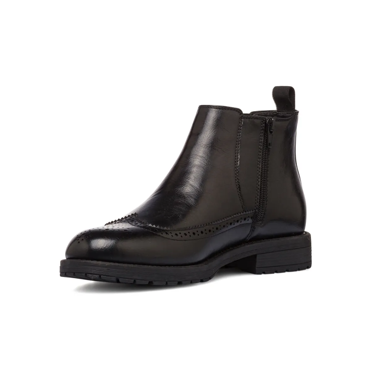 Hot Stivaletti eleganti da uomo neri con dettagli brogue Uomo Scarpe Eleganti Uomo|Scarpe Cerimonia Uomo