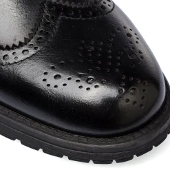 Hot Stivaletti eleganti da uomo neri con dettagli brogue Uomo Scarpe Eleganti Uomo|Scarpe Cerimonia Uomo