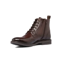 Hot Stivaletti eleganti in pelle marroni da uomo con dettagli brogue Uomo Scarpe Eleganti Uomo|Scarpe Cerimonia Uomo