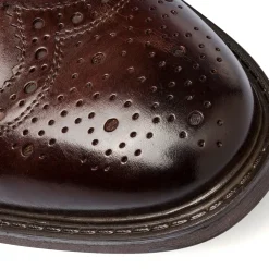 Hot Stivaletti eleganti in pelle marroni da uomo con dettagli brogue Uomo Scarpe Eleganti Uomo|Scarpe Cerimonia Uomo
