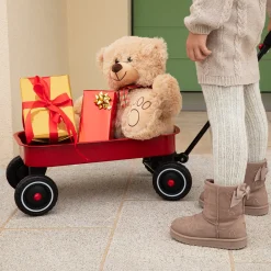 New Stivaletti imbottiti beige da ragazza con dettaglio sul retro Bambino Stivaletti Cozy Boots|Stivaletti Bambina