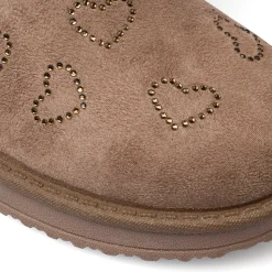 New Stivaletti imbottiti beige da ragazza con dettaglio sul retro Bambino Stivaletti Cozy Boots|Stivaletti Bambina