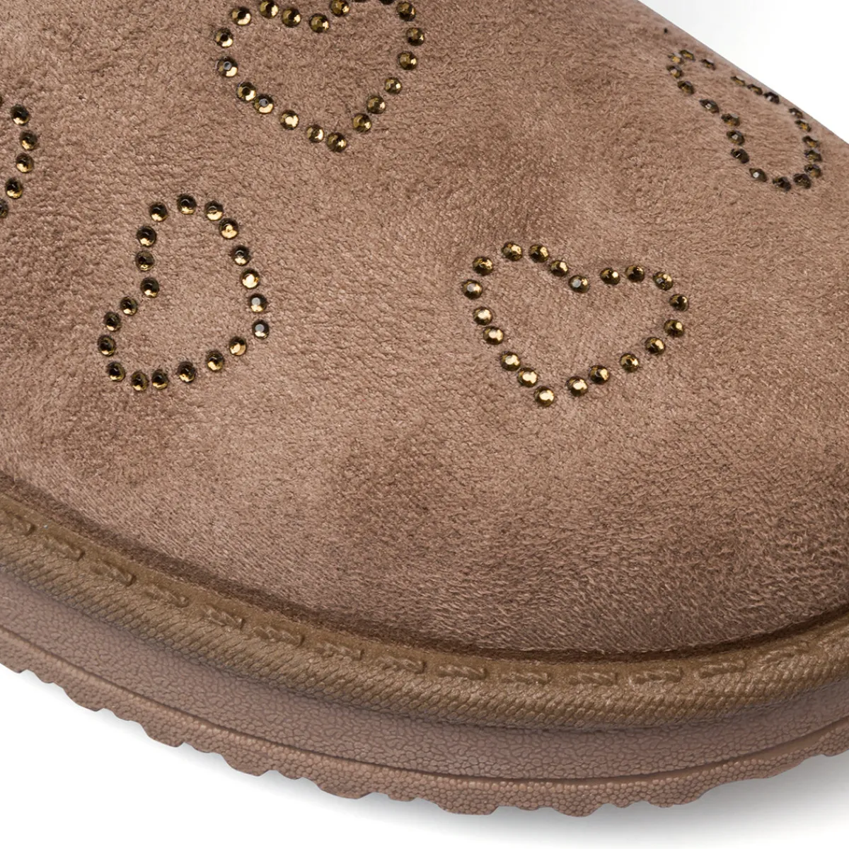New Stivaletti imbottiti beige da ragazza con dettaglio sul retro Bambino Stivaletti Cozy Boots|Stivaletti Bambina