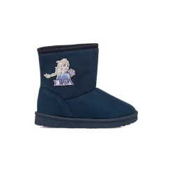 Stivaletti imbottiti da bambina blu effetto scamosciato Bambino Stivaletti Cozy Boots|Stivaletti Bambina