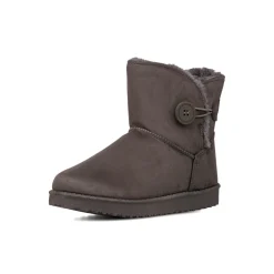 New Stivaletti imbottiti da donna grigi con interno in finta pelliccia Donna Stivaletti Cozy Boots Donna|Stivaletti Donna