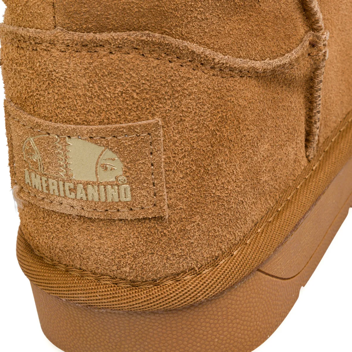 Sale Stivaletti imbottiti da donna ocra in pelle Donna Stivaletti Donna|Stivaletti Cozy Boots Donna