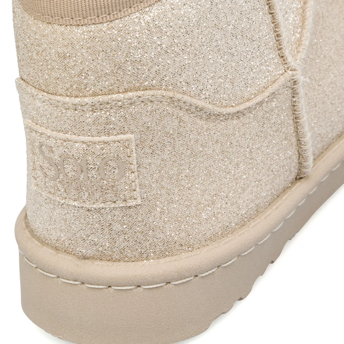 Clearance Stivaletti imbottiti da ragazza color champagne con interno in finta pelliccia Solo Soprani Bambino Stivaletti Cozy Boots|Stivaletti Bambina