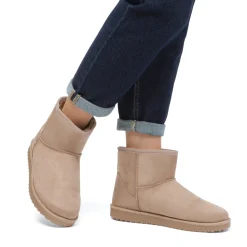 Sale Stivaletti imbottiti effetto scamosciato khaki da Donna Donna Stivaletti Cozy Boots Donna|Stivaletti Donna