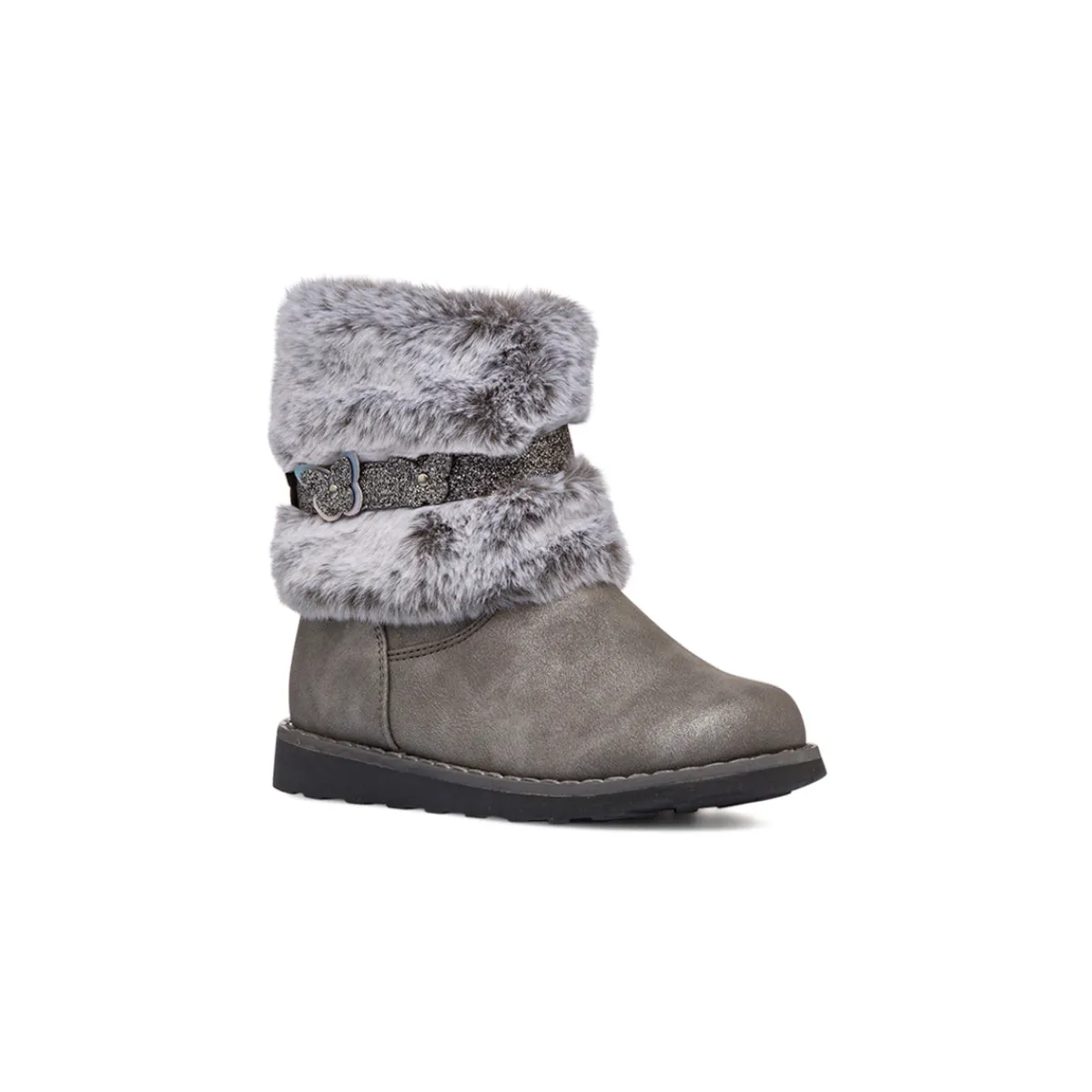 Sale Stivaletti imbottiti grigi da bambina con finta pelliccia Bambino Stivaletti Cozy Boots|Stivaletti Bambina