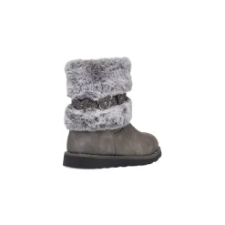 Sale Stivaletti imbottiti grigi da bambina con finta pelliccia Bambino Stivaletti Cozy Boots|Stivaletti Bambina