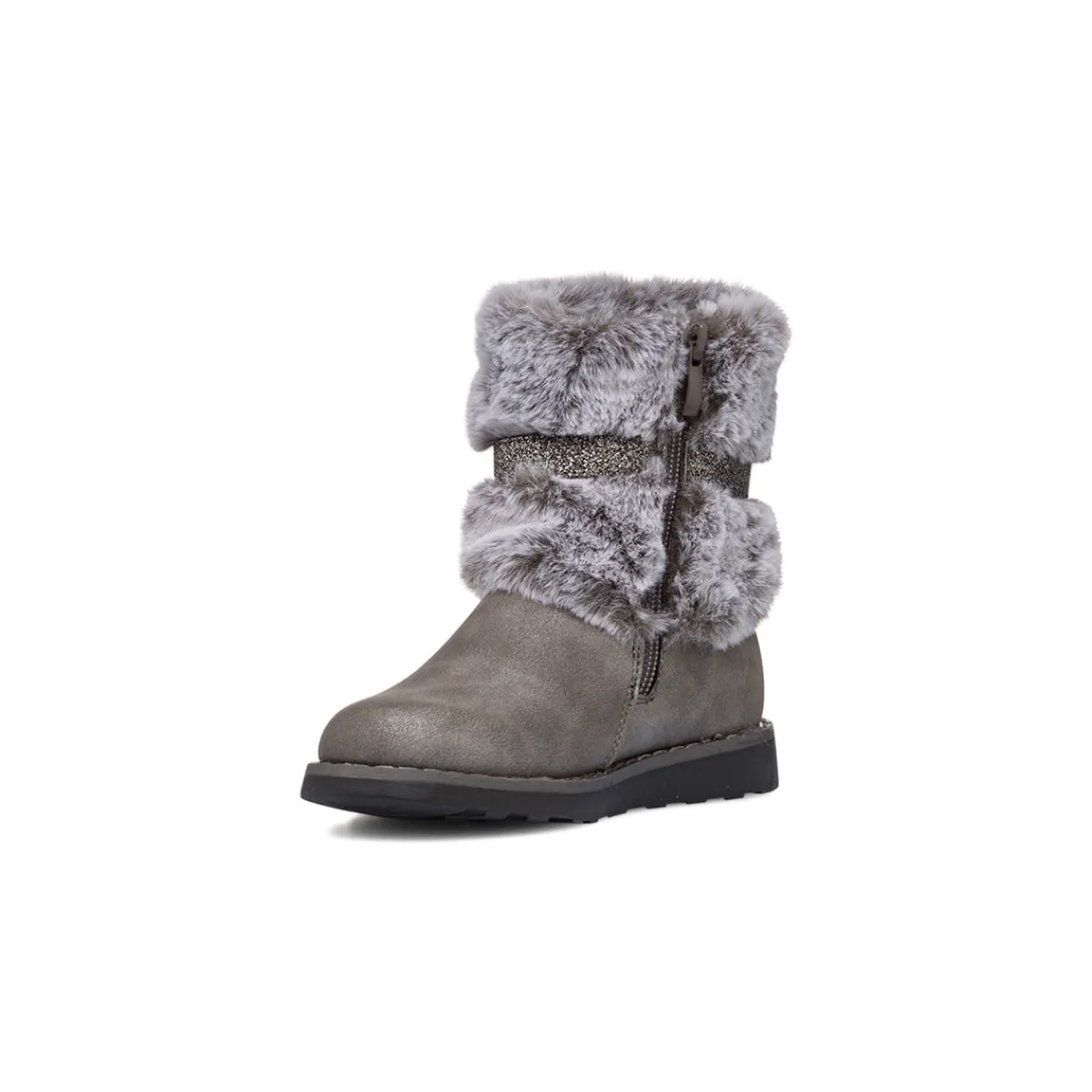 Sale Stivaletti imbottiti grigi da bambina con finta pelliccia Bambino Stivaletti Cozy Boots|Stivaletti Bambina