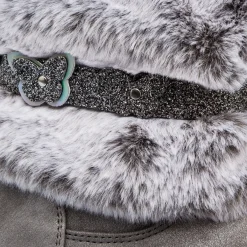 Sale Stivaletti imbottiti grigi da bambina con finta pelliccia Bambino Stivaletti Cozy Boots|Stivaletti Bambina