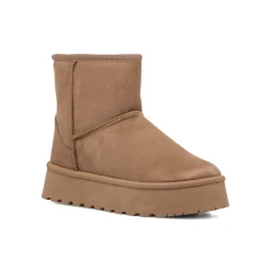 Discount Stivaletti imbottiti khaki da donna con suola platform Donna Stivaletti Donna|Stivaletti Cozy Boots Donna