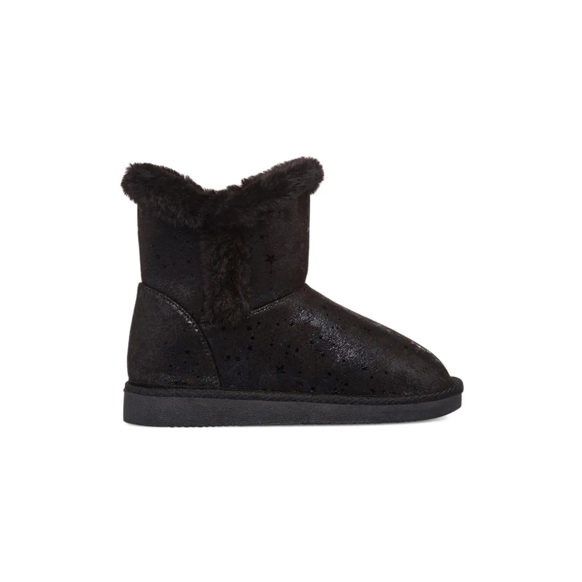 Best Stivaletti imbottiti neri da bambina con stelline e finta pelliccia Bambino Stivaletti Cozy Boots|Stivaletti Bambina