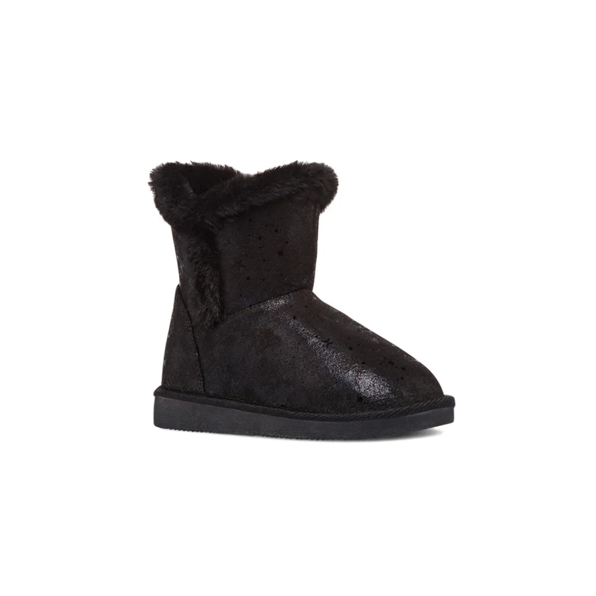 Best Stivaletti imbottiti neri da bambina con stelline e finta pelliccia Bambino Stivaletti Cozy Boots|Stivaletti Bambina