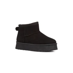 Sale Stivaletti imbottiti neri effetto scamosciato da ragazza Bambino Stivaletti Cozy Boots|Stivaletti Bambina