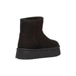 Clearance Stivaletti imbottiti neri da Donna effetto scamosciato Donna Stivaletti Donna|Stivaletti Cozy Boots Donna