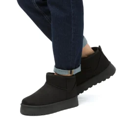 Clearance Stivaletti imbottiti neri da donna con suola platform Donna Stivaletti Donna|Stivaletti Cozy Boots Donna