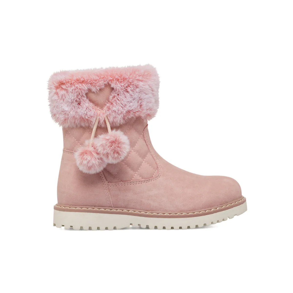 Sale Stivaletti imbottiti rosa da Bambina con pon pon Bambino Stivaletti Bambina