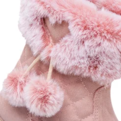 Sale Stivaletti imbottiti rosa da Bambina con pon pon Bambino Stivaletti Bambina