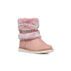Hot Stivaletti imbottiti rosa da bambina con finta pelliccia Bambino Stivaletti Cozy Boots|Stivaletti Bambina