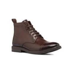 Hot Stivaletti in pelle marroni da uomo con zip sul lato Uomo Look Marrone Uomo 👞|Polacchine Uomo