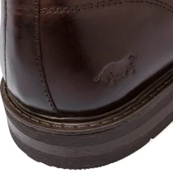 Hot Stivaletti in pelle marroni da uomo con zip sul lato Uomo Look Marrone Uomo 👞|Polacchine Uomo