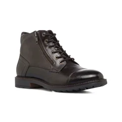 Clearance Stivaletti in pelle marroni da Uomo con zip Uomo Sneakers Uomo|Scarponcini E Anfibi Uomo