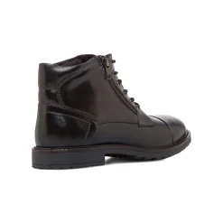 Clearance Stivaletti in pelle marroni da Uomo con zip Uomo Sneakers Uomo|Scarponcini E Anfibi Uomo