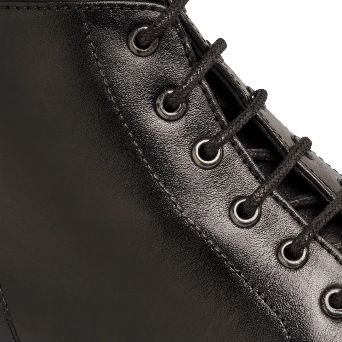 Stivaletti in pelle neri da uomo con zip sul lato Uomo Polacchine Uomo|Stivaletti Uomo