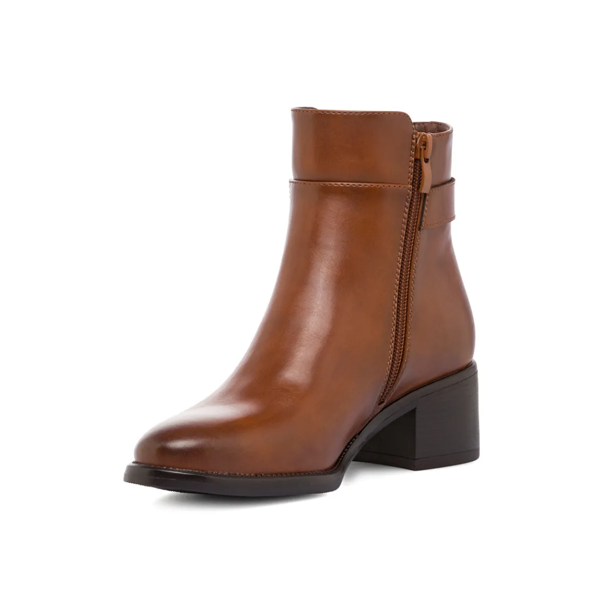 Sale Stivaletti marroni con tacco 5 cm da donna Donna Stivaletti Donna