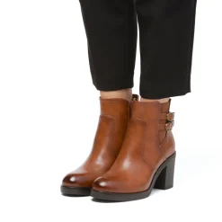 Best Stivaletti marroni con tacco 8,5 cm fibbie effetto vintage da Donna Donna Stivaletti Donna