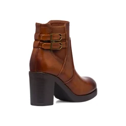 Best Stivaletti marroni con tacco 8,5 cm fibbie effetto vintage da Donna Donna Stivaletti Donna