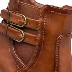 Best Stivaletti marroni con tacco 8,5 cm fibbie effetto vintage da Donna Donna Stivaletti Donna