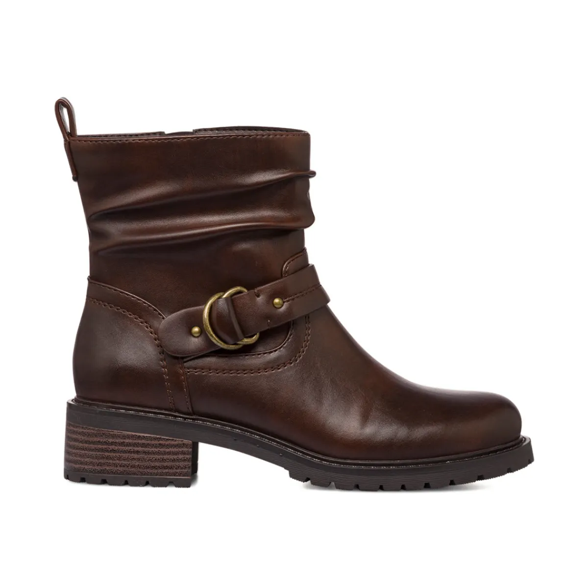 New Stivaletti marroni da Donna con fibbia Donna Stivaletti Donna