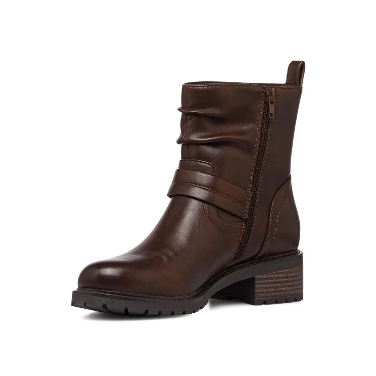 New Stivaletti marroni da Donna con fibbia Donna Stivaletti Donna