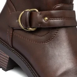 New Stivaletti marroni da Donna con fibbia Donna Stivaletti Donna